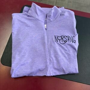Purple Nursing Quarter Zip